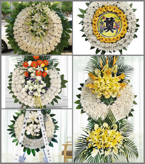 湖北孝感市大悟县四姑镇羊角村花圈速递